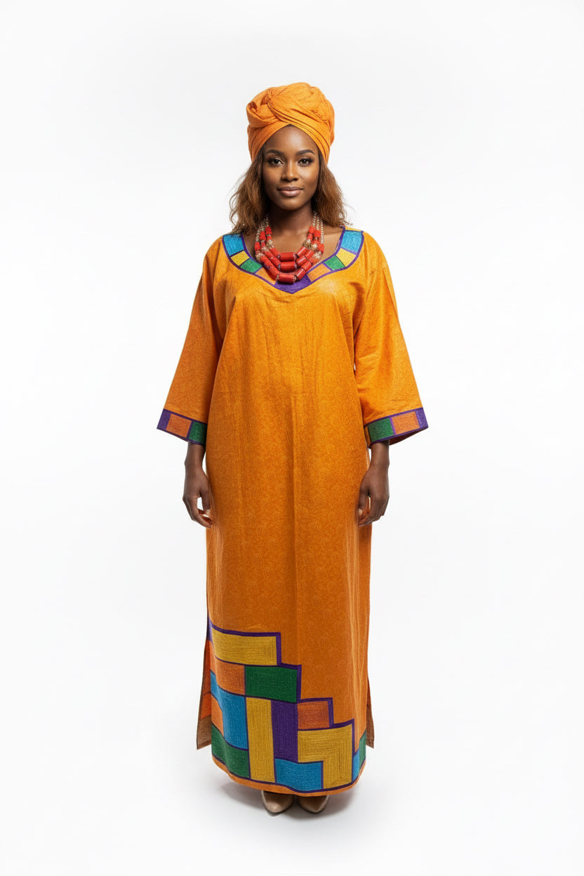 Kente Sunset Kaftan