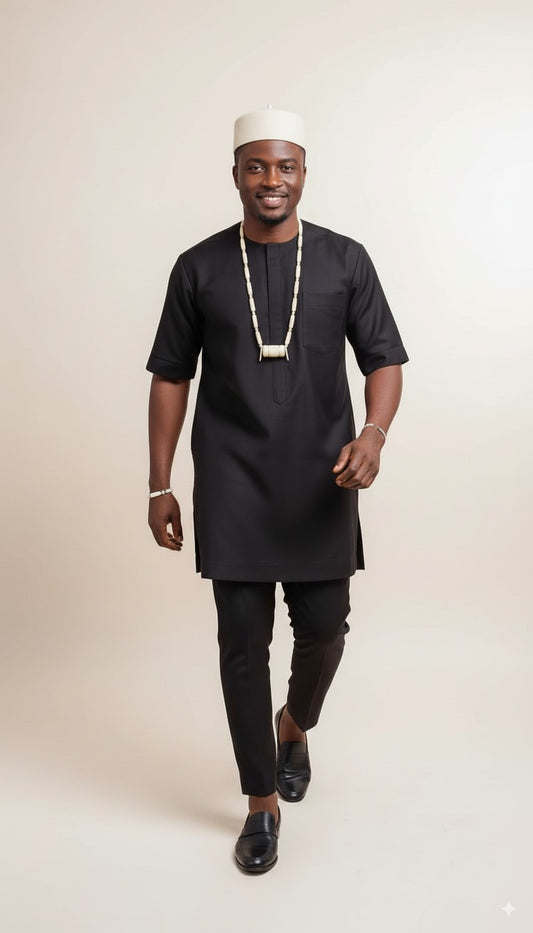 All Black Seator-Suit with...