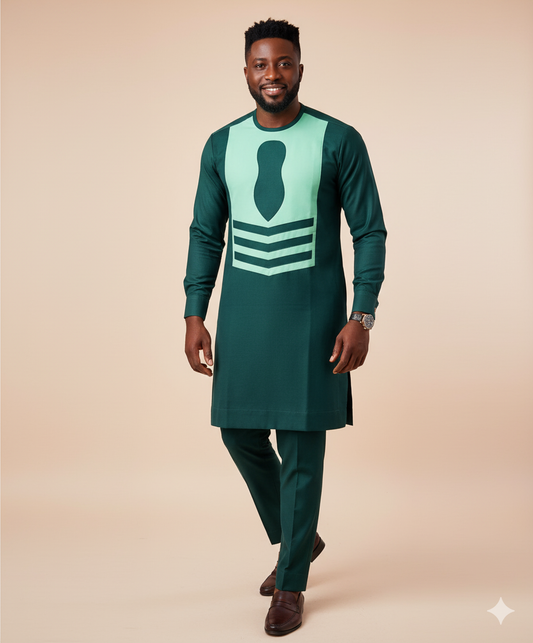 Distinguished Emerald & Mint Senator Suit