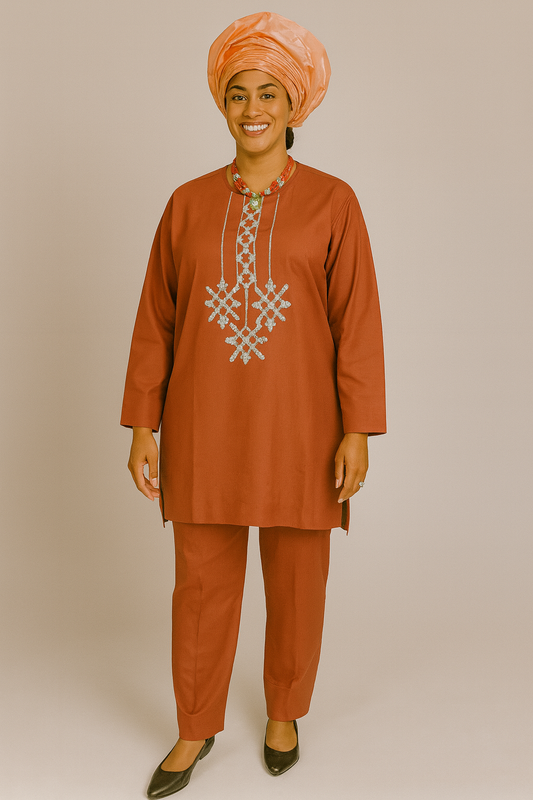 SINTAFRIK 2pcs Female Agbada