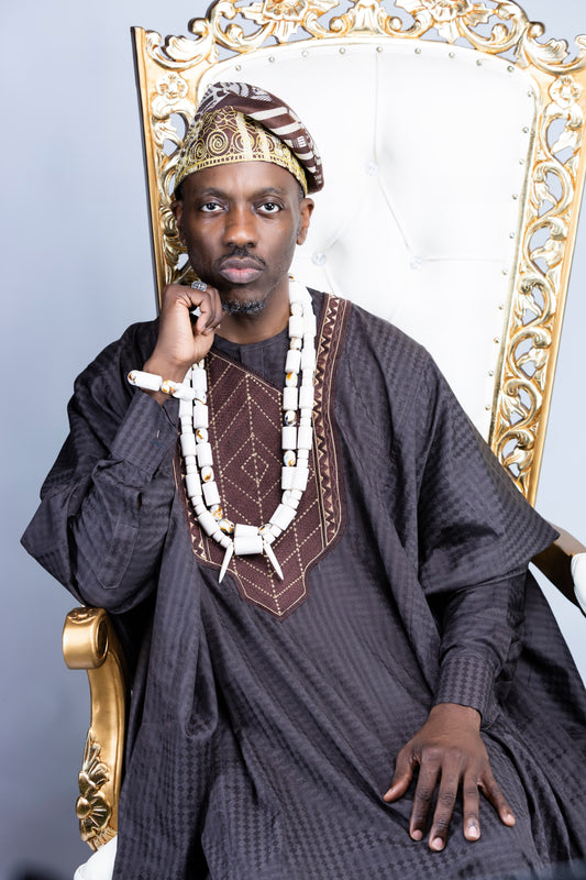 Seyi 3‑Piece Senator – Midnight Lattice