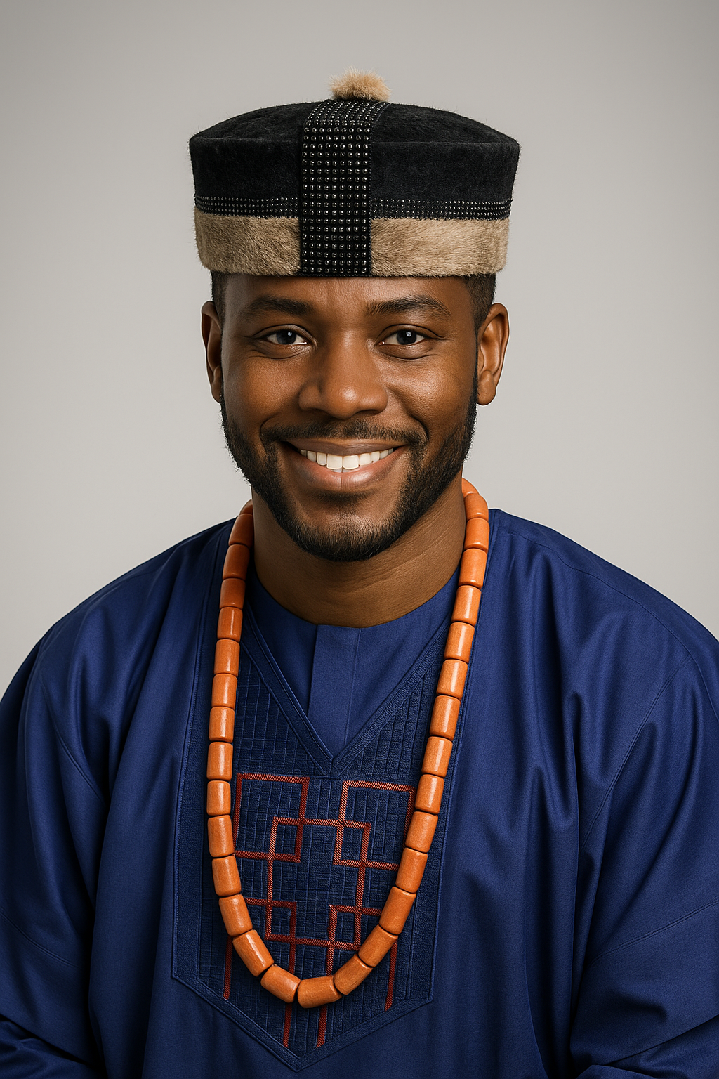 SINTAFRIK Beaded Crown Kufi