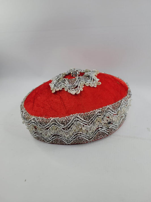 Regal African Red- Traditional Igbo/Headwear