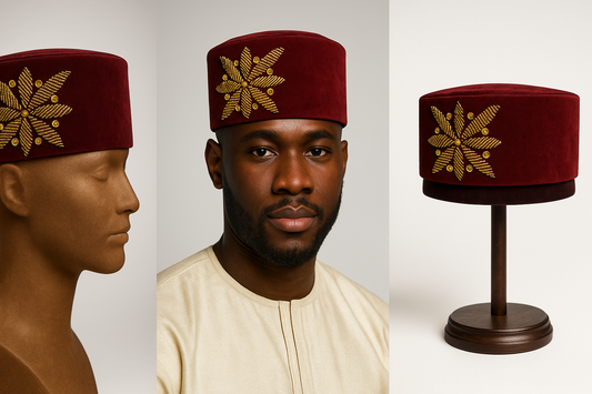 Velvet Star Kufi Cap