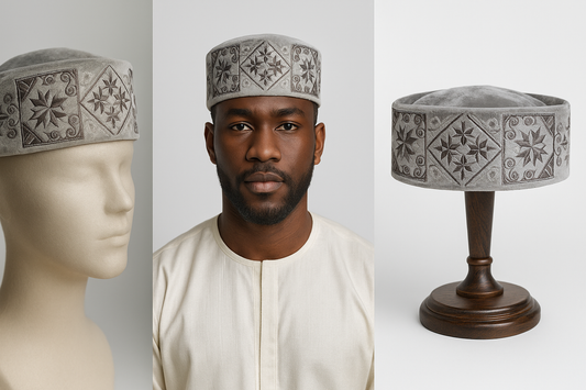 Classic Kufi Cap – Spiral Weave