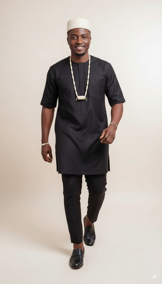 All Black Seator-Suit with...