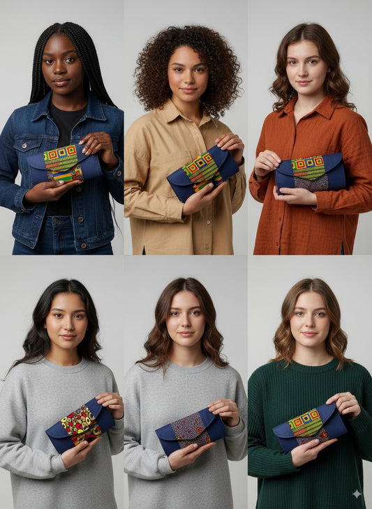 Ankara /Kente Fusion Clutch