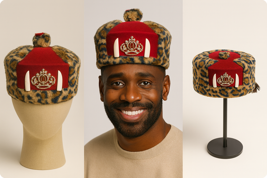 Royal Fur Hat Leopard Detail