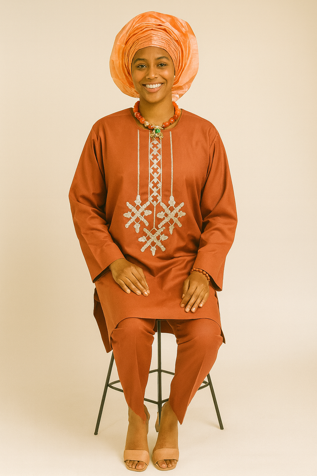 SINTAFRIK 2pcs Female Agbada