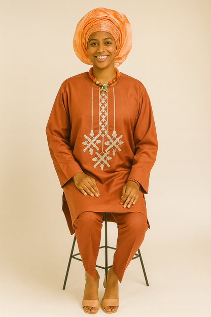 SINTAFRIK 2pcs Female Agbada