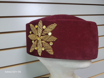 Velvet Star Kufi Cap