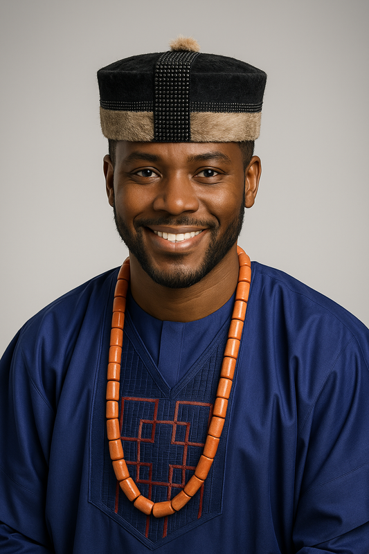 SINTAFRIK Beaded Crown Kufi