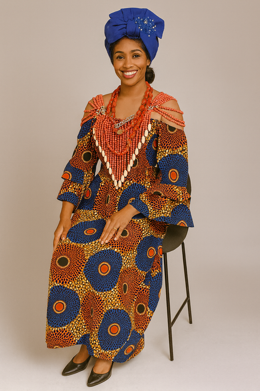 SINTAFRIK Ankara Maxi Dress